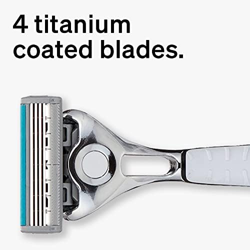 Schick Quattro Titanium Razor β Schick Quattro, Quattro Razor, Titanium Razor with 3 Refill Blades - 3