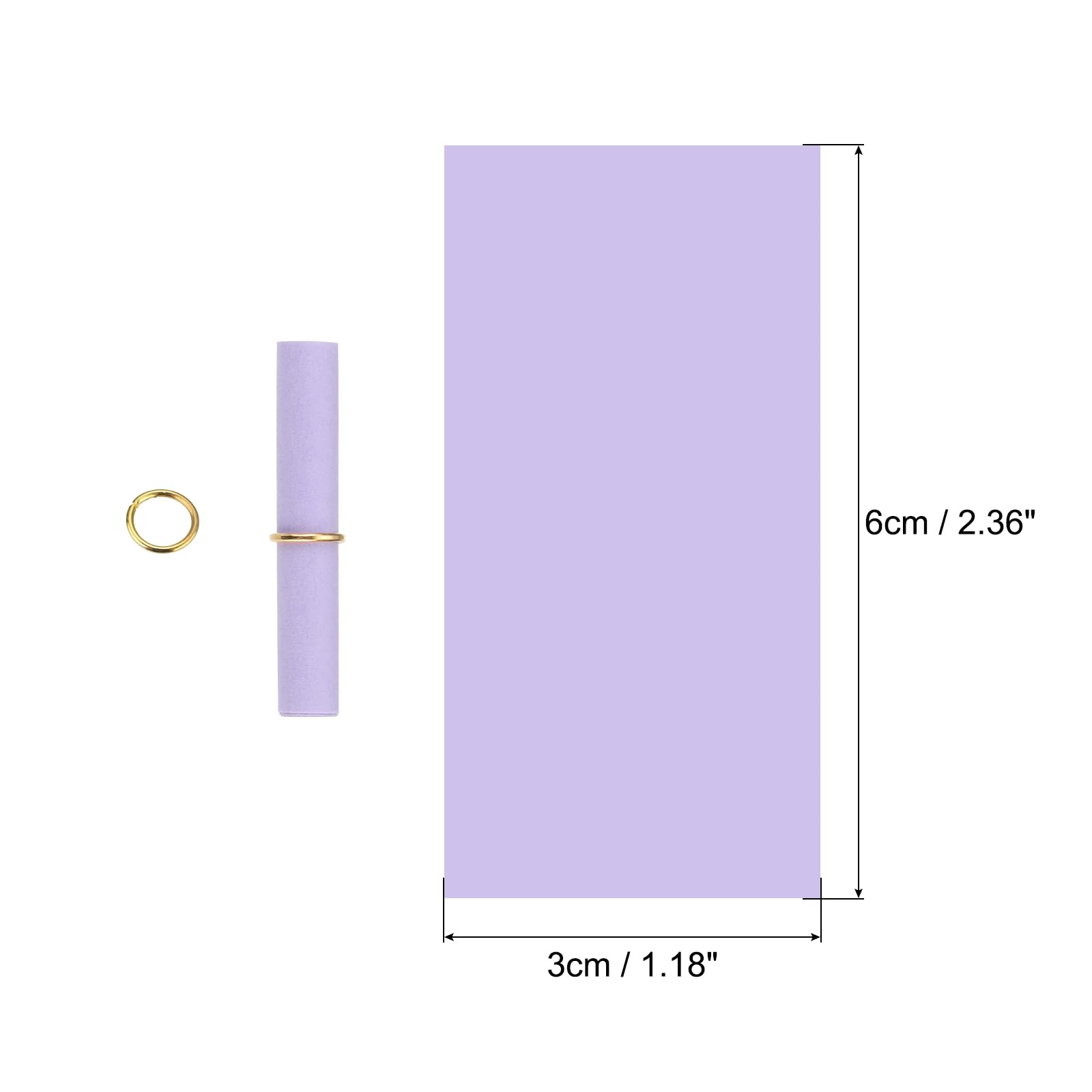 QUARKZMAN Mini Rollos de Papel de Mensaje Vintage, 100 piezas Papel de Mensaje de San Valentín, Rollo de Papel de Deseos de Suerte para Fiesta de Cumpleaños, Morado