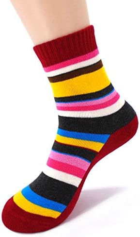4 Pairs Women Ladies Hiking Walking Socks - UK Size 2-7, Anti Blisters, Soft, Warm, Comfortable, Breathable Nature Cotton Padded,Fit Well for Outdoor Sports Athletic Running Trekking Golf Yoga Camping