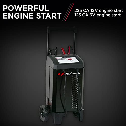Schumacher Sc1632 225A 6V/12V Fully Automatic Wheeled Battery Charger And Jump Starter – For Car, Suv, Truck, And Boat – 40A Boost Mode – Reverse Hook-Up Protection #TOP2