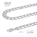 Aka Gioielli - 925 Sterling Silver Curb Cuban Link Chain 11mm - Necklace for Men and Women - Made in Italy - 28 inch long