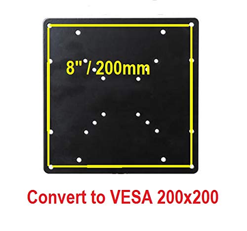 Mount Plus 1056 Vesa 200X200 Universal Adapter Plate For Tv Mounts | Convert Vesa 75X75, 100X100 Mount To Fit 200X100, 200X200 Mm Vesa Patterns | Includes Hardware Kit #TOP4