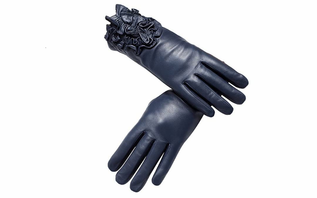 Guanti in pelle moda femminile Guanti invernali da donna floreali e guanti Guanti da polso da ciclismo