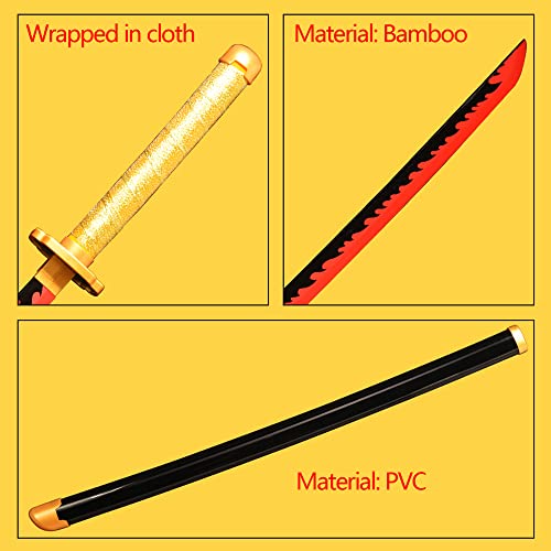Zlfa Cosplay Anime Demon Slayer Sword Tsugikuni Yoriichi Sword Katana 41 Inches #TOP2