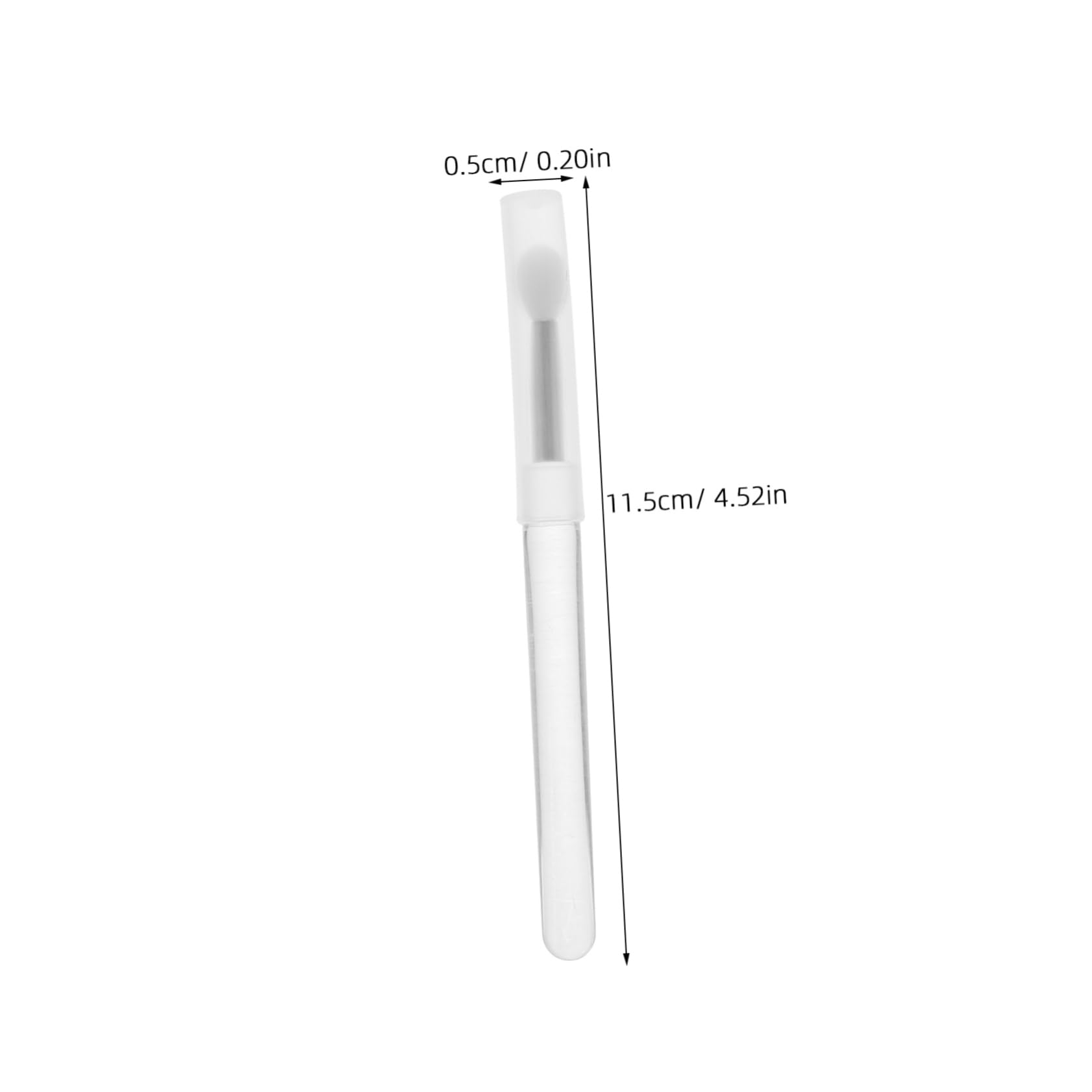 FOMIYES 10-piece Lip Brush Set Soft Bristles Silicone Lip Applicator Portable Easy to Clean