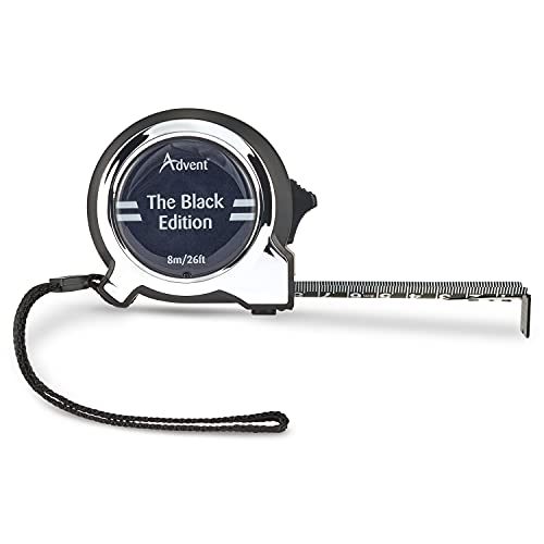 Cinta métrica profesional Advent 8m x 25mm negra miniatura 3