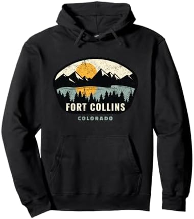 Fort Collins Colorado, CO Vacation Souvenir Pullover Hoodie