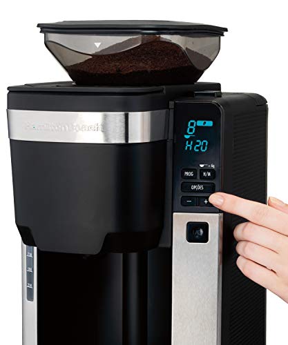 Cafeteira Elétrica InteliBrew, 20 Xícaras, Preta/Prata Hamilton Beach 220V