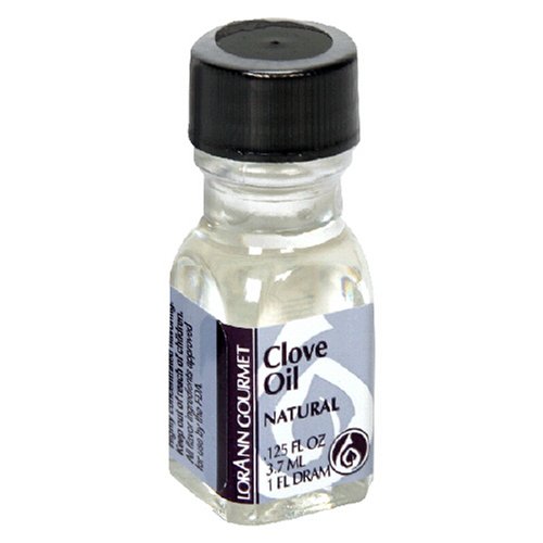LorAnn Clove Leaf Oil SS Natural Flavor, 1 dram bottle (.0125 fl oz - 3.7ml - 1 teaspoon) - 24 pack