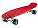 Ridge Big Brother Large Retro Cruiser Skateboard, Unisex, Rojo/Azul Claro, 69 cm