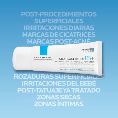 Miniatura 5 de La Roche Posay Cicaplast Baume B5 Réparateur Apaisant Base De Maquillaje - Con Una Agradable Textura La Protección Constante De La Piel Por Sus Agentes Antibacterianos, 40 Ml