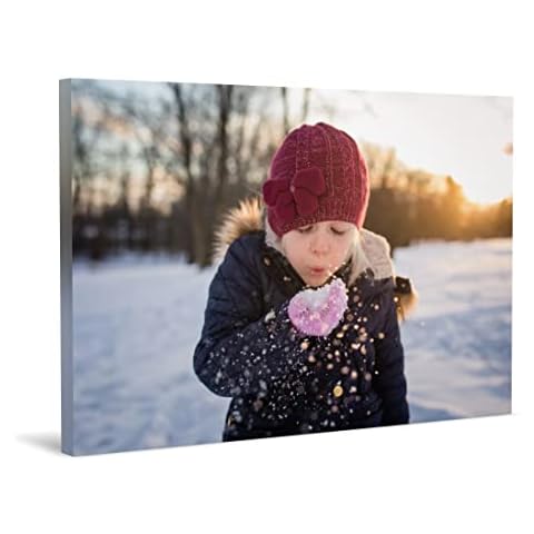 wallart777 Create Personalized Wall Art with Your Photo on Canvas - Custom Canvas Prints for Wedding - Personalized Canvas Pictures for Wall to Print Framed (24" X 16") Cover