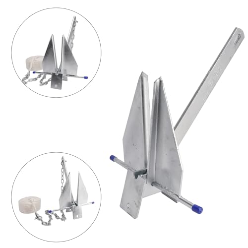 VIPIH Heavy Duty Boat Anchor 10 lbs Boat Slide Anchor Kit with Chain and Rope Set Compatible with Pontoon Deck Fishing and Sailboats by VIPIH - Image 9