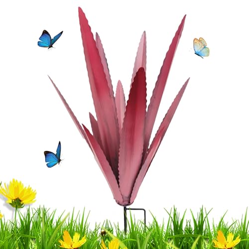 Sculpture de plante en métal : statue décorative jardin et maison - 7