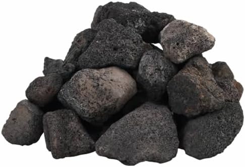 vidaXL Rocas volcánicas Negras 10 kg 5-8 cm