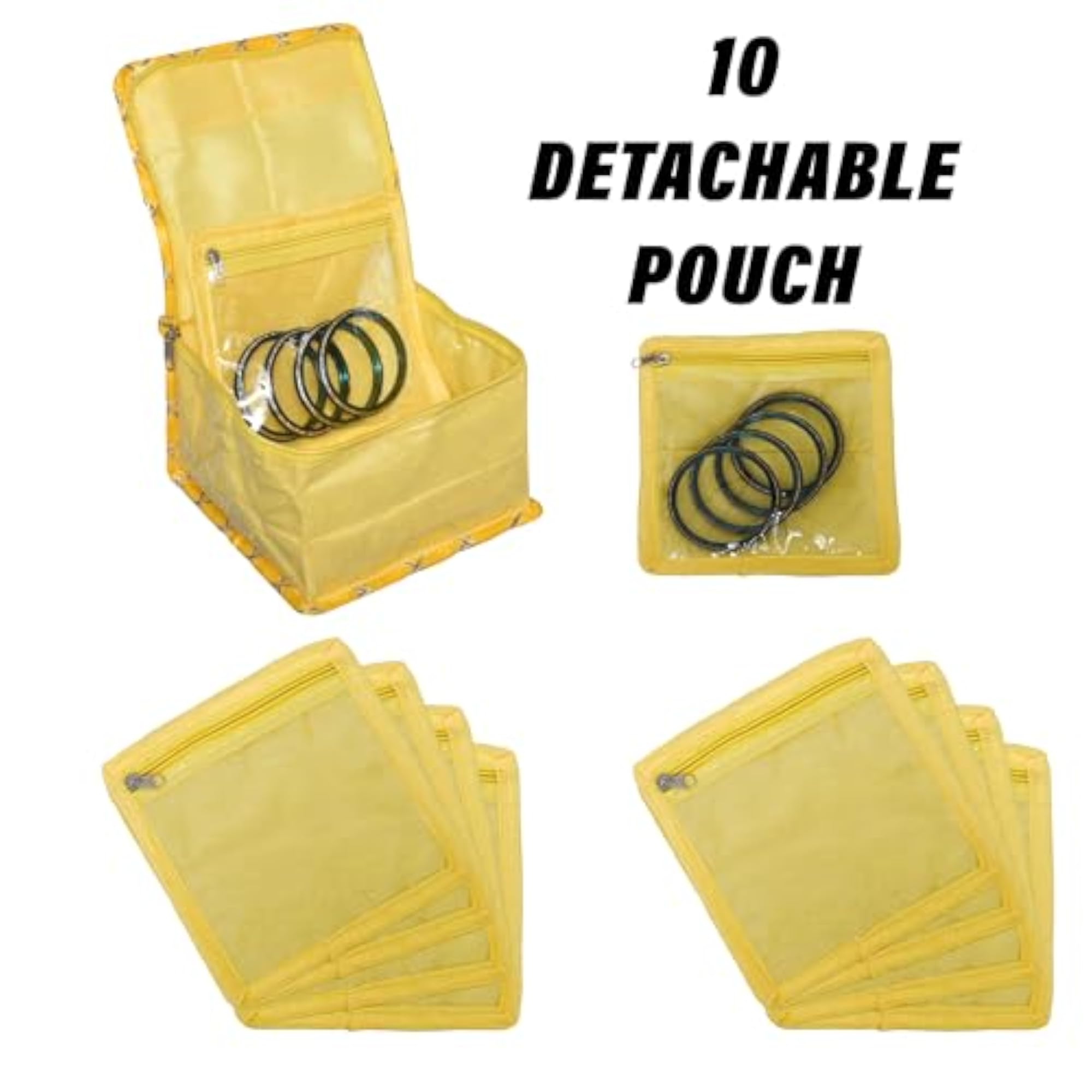 Makeup Storage Bag with Detachable Pouches, Travel Kit