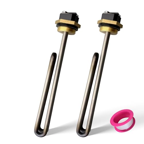 Image of 2 Pack HE 55220 Titanium Water Heater Element, Screw in 5.5KW 220V Replacement Part. Compatible with for Ecosmart ECO POU 6 ECO 8 ECO 11 Smart Electric Tankless Water Heater Heating Element