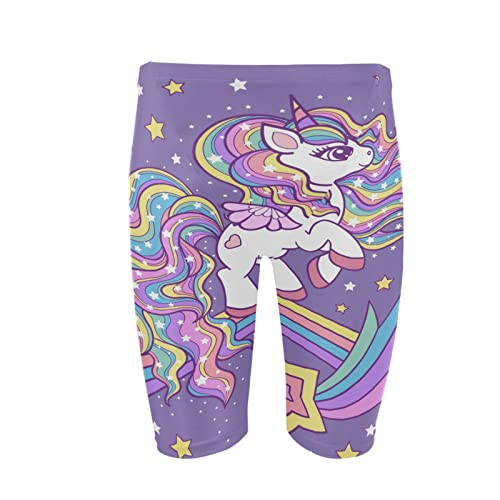 Traje de baño deportivo de hombre XX-Large de unicornio y arco iris corto