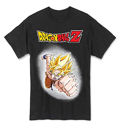 Great Eastern Entertainment Dragon Ball Z-Super Saiyan Goku Men T-Shirt (Black), Multicolored, Medium