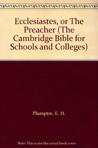 Ecclesiastes, or The Preacher B000V0EN70 Book Cover