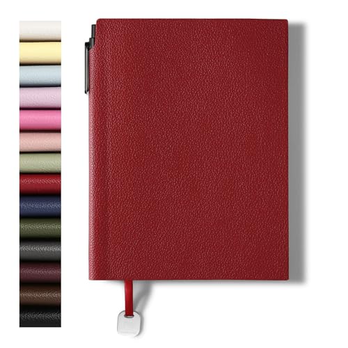 Lined Journal Notebook for Women A5 Softcover PU Leather Journals for Writing 160 Pages Daily Journaling College Ruled Notebooks for Work School Note