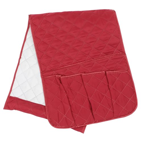 OSOLADY Bolsa de Almacenamiento Organizador para Reposabrazos para Sofá Soporte de Poliéster Bolsillos y Uno Grande, Adecuado para Sala o Dormitorio