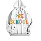 Sudaderas sin capucha para mujer, temporada de otoño, semestre, sudadera con capucha con cordón, talla grande, sudadera azul para niñas, sudadera escolar, blanco, S