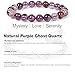 Tuan tuan handmade Natural Feng Shui High Quality Natural Purple Ghost Quartz Crystal Beaded Bracelets Women Colorful Healing Stone Stretch Bracelet Female Gifts
