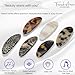 French Amie Oval Mini Silver Grey Opera Tokyo White Tokyo Amber Brown Ivory Set of 6 Onyx Handmade Celluloid Hair Clip Barrette for Girls (2.5 inch)