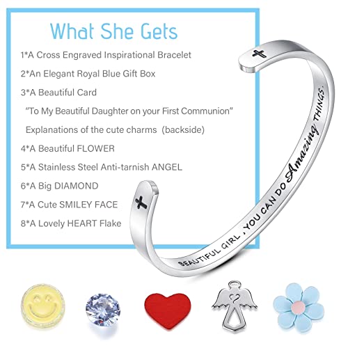 Image of SAM & LORI Confirmation Gifts /First Communion Gifts-Bracelet for Goddaughter Daughter Niece Granddaughter