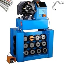 Hose Crimper 0.55-2.72" Hose Tube Crimping Device Tool Pipe Shrinking Machine with 13 Dies 220V 3PH 4000W