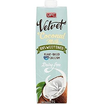 Ufc Velvet Coconut Milk Unsweetend 99 Coconut Plant Based Calcium Vegan Dairy Free Ambient Storage 1l X 6 Amazon Co Uk Grocery
