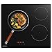 COOKPAD Vitrocerámica 3 zonas vitrocerámica eléctrica autosuficiente encastrable, vitrocerámica, vitrocerámica 3 zonas, vitrocerámica negra, temporizador de 90 minutos, sensor-touch control 59CM