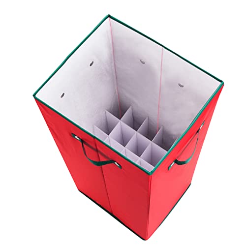 Elf-Stor-1024-Paper-Storage-Box-Stores-up-to-20-Rolls-of-30-Inch-Long-Gift-Wrap-in-One-Convenient-Red-Lidded-Container-1-PACK