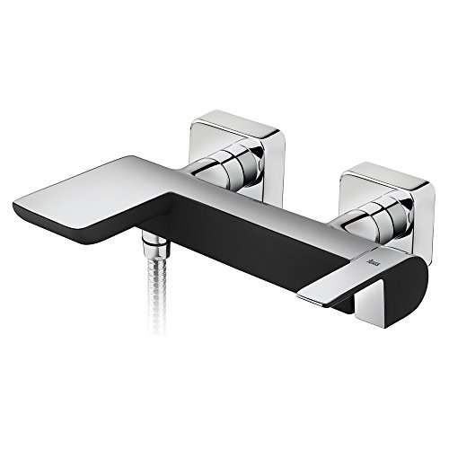 Teka Grifo de baño Cromado para bañeras y duchas Formentera-Negro 62121020NC
