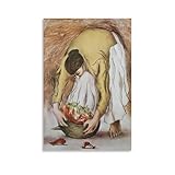 RC Gorman Woman And Chili Peppers Vintage Poster Canvas Wall Art Posters For Room Aesthetic And DecorCanvas Painting Posters And Prints Wall Art Pictures for Living Room Bedroom Decor 12x18inch(30x45