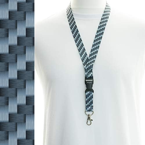 Rolseley Lanyard Neck Strap Cats/Kittens Pattern with Metal Lobster Claw Clip and Safety Breakaway for ID and Passes for Everyday Use at Office, School, Events