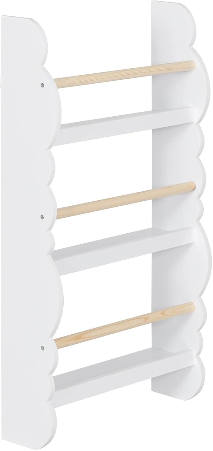 WOLTU Kids Bookcase Wall Shelf, 3 Tier Children's Bookshelf Storage