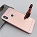 BLU VIVO XL4 Case, [2 in 1 Mirror Cover] Luxury Electroplated Metal Bumper Frame Detachable + Bling Mirror Hard Back Case for BLU VIVO XL4 (Rose Gold)