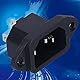 10pcs Männlicher Stecker 3 Copper Chassis Mount -Stecker mit Leistungssteck für Reiskocher, Kühlschrank, Klimaanlage, Induktionskocher, Berechnung