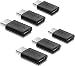 Produktbild USB-C Adapter - USB Typ C (Stecker) auf Beleuchtung (Buchse) Ladekabel Adapter für Pad Pro 2019 Note 10 S10 Pixel 4 und mehr (6-02 Pack)