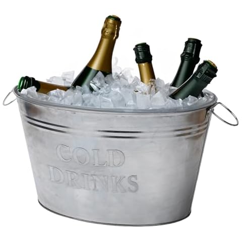 Daniel James Large Galvanised Steel Drinks Bucket Cover