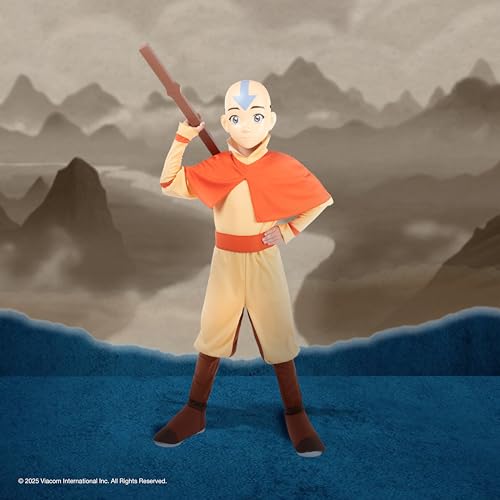 image for Jazwares Costume Play Avatar Aang Official Youth Deluxe Halloween Cost
