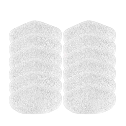 Accesorios Paño De Fregona Lavable,Compatible Con Polti,Kit Vaporetto PAEU0332 Aspiradora De Vapor Repuestos Trapos De Microfibra Recambios(12pcs)