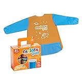 Babi-Delantal: babi con manga larga y bolsillos frontales. Cierre de velcro en el cuello regulable. Estudiado para estimular la creatividiad de los más pequeños sin tener miedo a mancharse. Lavable en lavadora a 30ºC. Talla única 2-4 años con etiqueta para escribir el nombre.