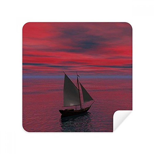 Chiffon téléphone Ocean Red Sky lot de 2 essuie-écrans pour les déplacements