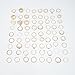 MORCROSS 73 PCS Gold Ring Set for Women Exquisite Stackable Design Multi-Size Crystal-Inlaid Hollow-Out Cute Style for Gatherings Parties & Weddings Fashionable Jewelry Gift