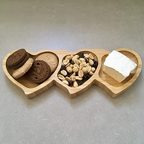 Petisqueira coracao em bambu L25xP10xA1,7cm-BAMBU - Dynasty- Full Fit