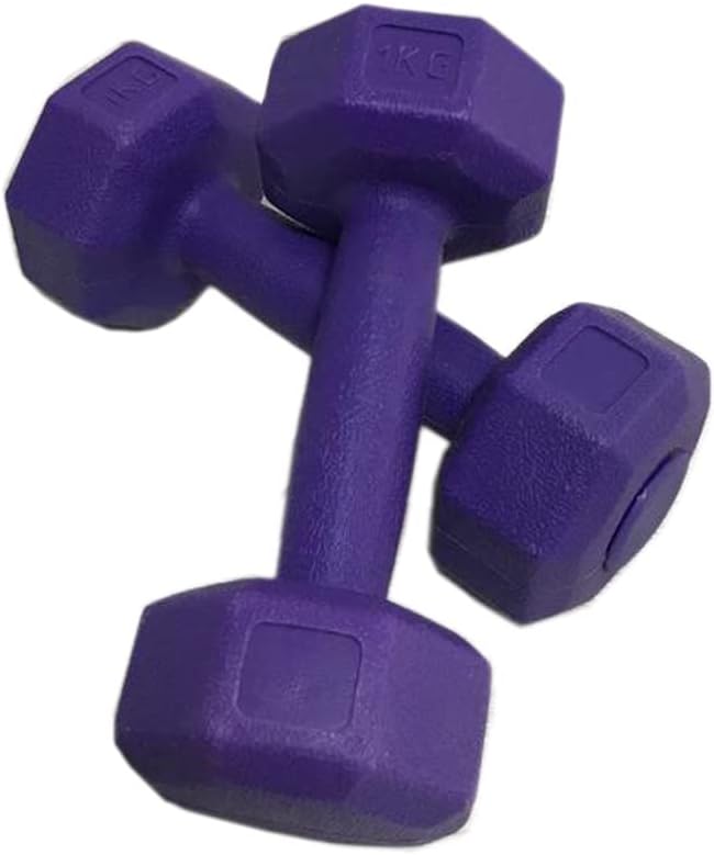 Leyaton 1 Kg Plastik Dambıl Set 2 Adet Mor Renk