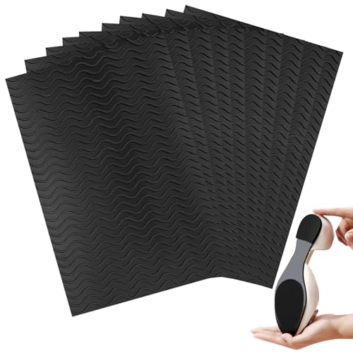 Sporgo 10 unidades de suelas antideslizantes para zapatos: juego de reparación de suelas de zapatos, 10 x 15 cm, protección de la suela de silicona, autoadhesivas, para tacones altos, zapatos de